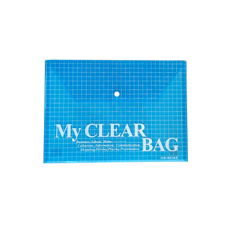 Թղթապանակ կոճգամով A4 «My Clear Bag»