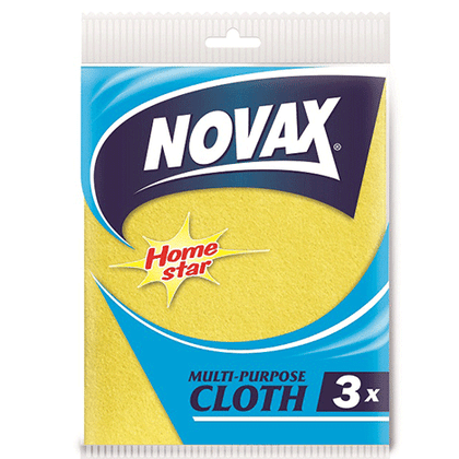 Անձեռոցիկ  ունիվեսալ «Novax» դեղին, 3 հատ