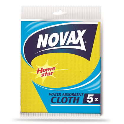 Անձեռոցիկ ունիվերսալ «Novax» դեղին, 5 հատ