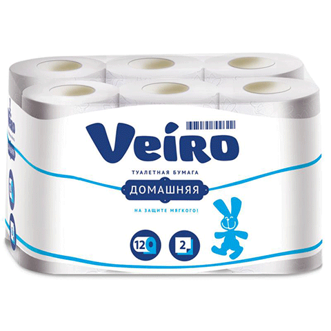 Զուգարանի թուղթ «Veiro» 2 շերտ, 12 հատ